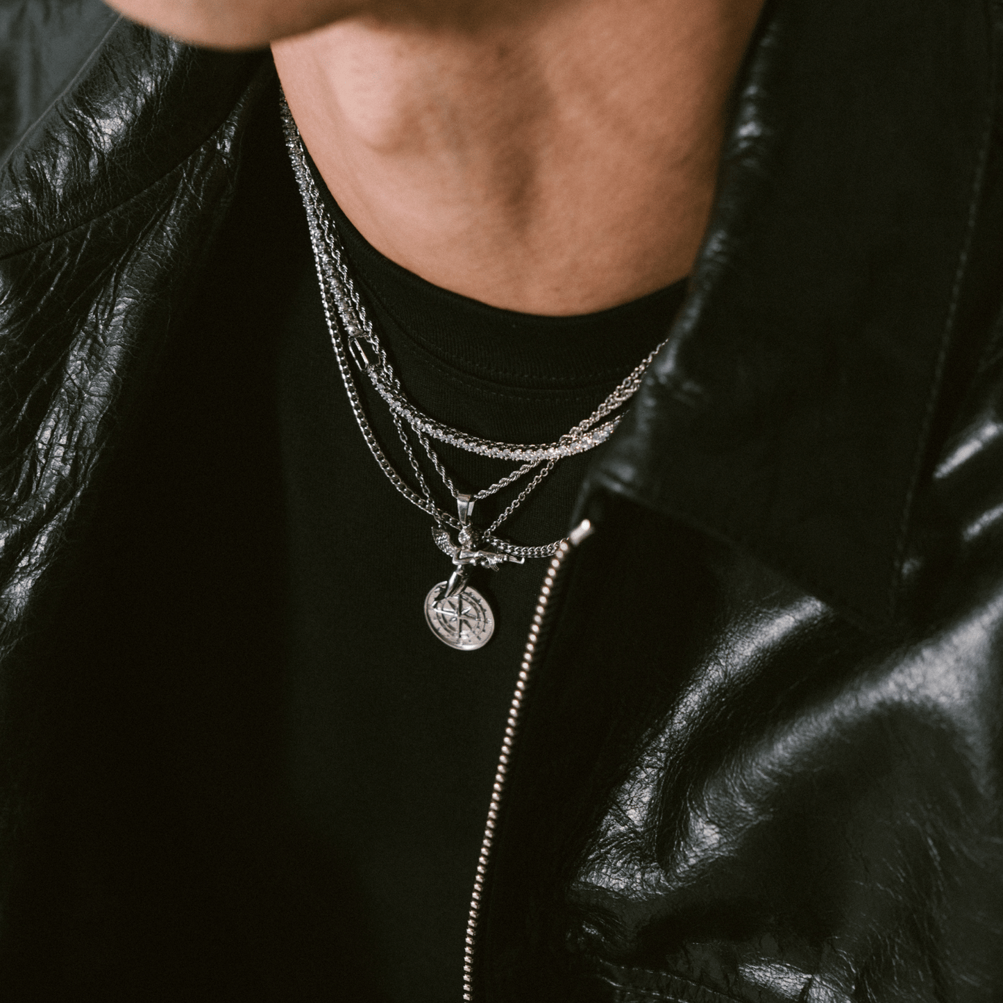 Compass Pendant (Silver)