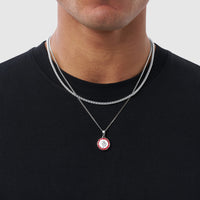 Enamel St. Christopher + Chain