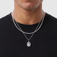 Enamel Virgin Mary + Chain