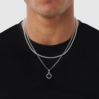 Onyx Clover Stone + Chain